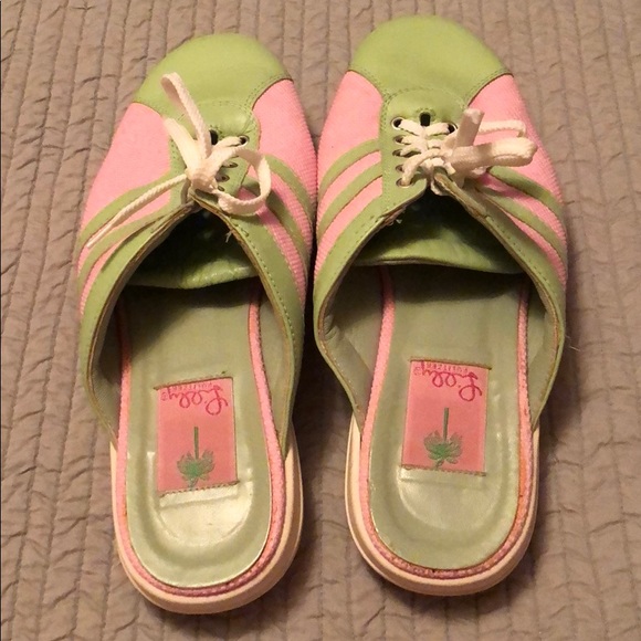 Lilly Pulitzer slip on lace up sneakers - Picture 3 of 8